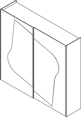 Cristal Armoires - Cristal, <p>2 portes coulissantes</p>
