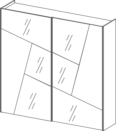 Sector armoire - Sector, <p>2 portes coulissantes</p>

