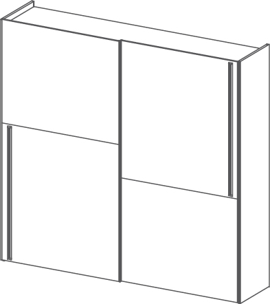 Simply armoire - Simply 273, <p>2 portes coulissantes</p>
