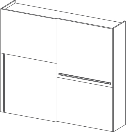 Smile armoire - Smile 273, <p>2 portes coulissantes sp.40</p>
