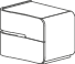 Groupes Betty - Betty, <p>table de chevet
	<br>droit</p>

