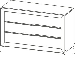 Gruppo Dorè specchio - Dorè, <p>commode</p>
