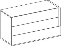 Groupe Ermes sans teca - Ermes, <p>commode avec 3 tiroirs</p>
