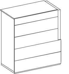 Groupe Ermes sans teca - Ermes, <p>grande commode</p>
