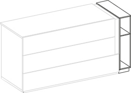 Groupe Ermes avec teca - Ermes, <p>teca pour commode avec 3 tiroirs</p>
