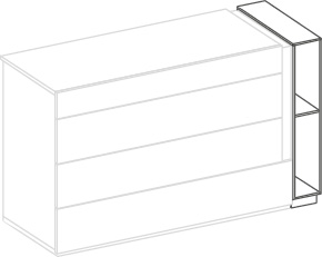 Groupe Ermes avec teca - Ermes, <p>teca pour commode avec 4 tiroirs</p>
