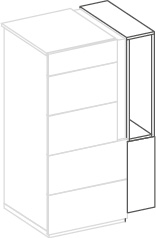 Groupe Ermes avec teca - Ermes, <p>teca pour commode 5 tiroirs</p>
