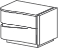 Groupes Like - Like, <p>table de chevet droit
	<br>sans verre</p>
