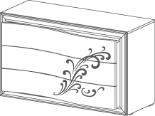 Groupes Maya sans pieds - Maya, <p>Commode
	<br>sans pieds</p>
