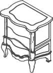 Olimpia Groupes - Olimpia, <p>table de chevet</p>
