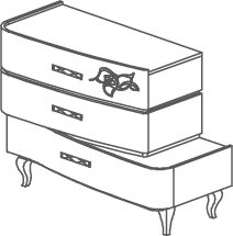 Groupes Smeraldo - Smeraldo, <p>commode</p>
