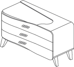 Groupes Zaffiro - Zaffiro, <p>commode</p>
