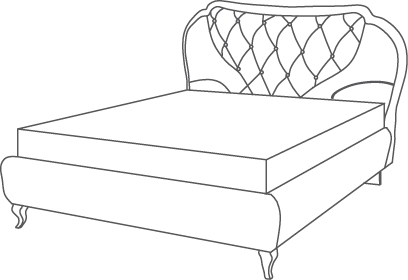Smeraldo lit - Smeraldo Classic, <p>Cadre de lit capitonné</p>
