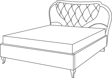 Smeraldo lit - Smeraldo Light, <p>Cadre de lit capitonné</p>
