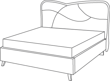 Zaffiro lit - Zaffiro Light, <p>Capitonné</p>
