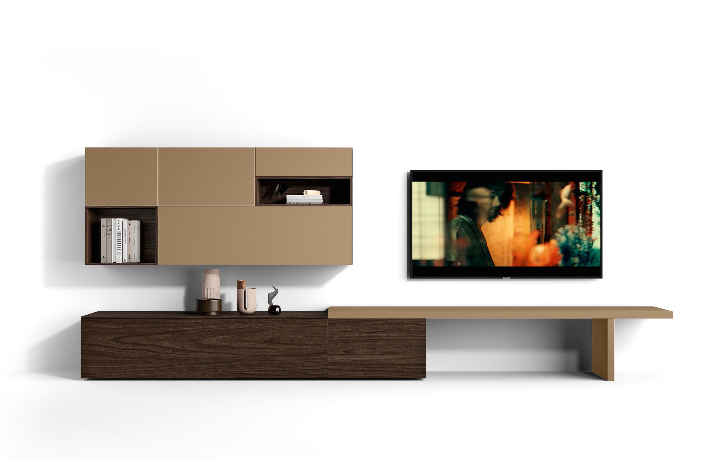 H2O 30 - H2O 30, <p>
	<br>
</p>

<p><strong>Pensili casse Nobilitato Noce Bro<br>Frontali Laccati Caramello</strong></p>

<p>Wall units in Brown Walnut effect Melamine
	<br>Caramello Lacquered fronts</p>

<p>
	<br>
</p>

<p><strong>Pensile a giorno Nobilitato Noce Brown</strong></p>

<p>Open Wall unit in Brown Walnut effect Melamine</p>

<p>
	<br>
</p>

<p><strong>Basi a terra con top Nobilitato Noce Brown</strong></p>

<p>Floor standing bases in Brown Walnut effect Melamine</p>

<p>
	<br>
</p>

<p><strong>Piano Top a "T" Laccato Caramello</strong></p>

<p>"T" shaped top surface in Caramello Lacquered finish</p>

<p>
	<br>
</p>

<p>L.360 x H.170 x P.48,4 cm</p>

<p>&nbsp; &nbsp; &nbsp; &nbsp; &nbsp; &nbsp; &nbsp; &nbsp; &nbsp; &nbsp; &nbsp; &nbsp; &nbsp; &nbsp; &nbsp; &nbsp; &nbsp; &nbsp;</p>

<p>
	<br>
</p>

<p>&nbsp; &nbsp;&nbsp;</p>
