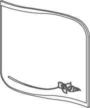 Smeraldo Miroir - Smeraldo, <p>Miroir avec décoration</p>
